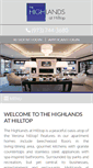 Mobile Screenshot of highlandsathilltop.com